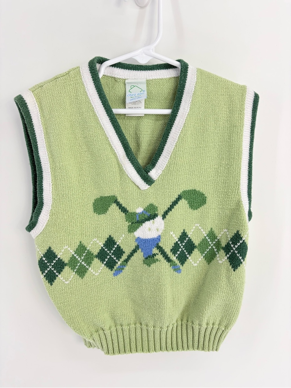 Chez Ami Kid’s Green Golf Vest- Size 5/6